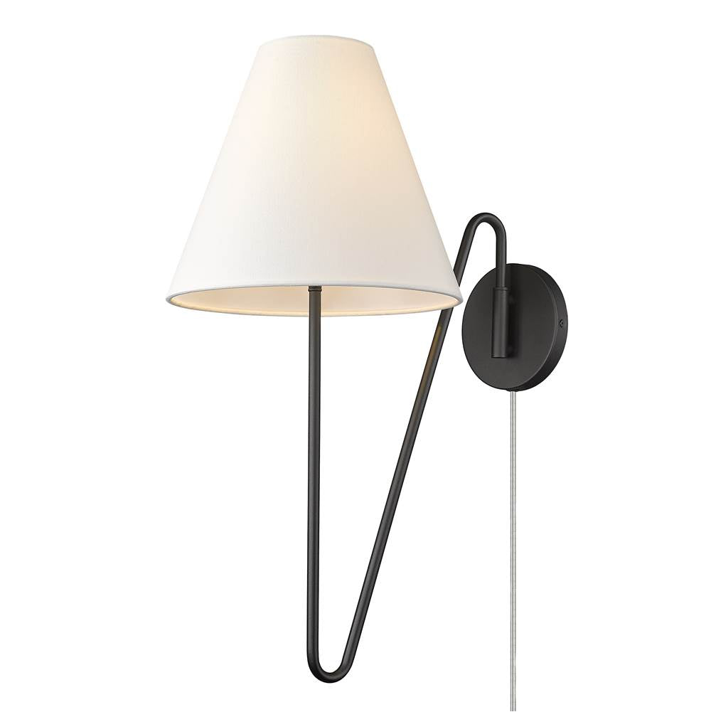 Golden Lighting 3690-A1W NB-IL Natural Black Yep By Golden Lighting Kennedy 1-light Swing Arm Wall Lamp In Natural Black Image 6
