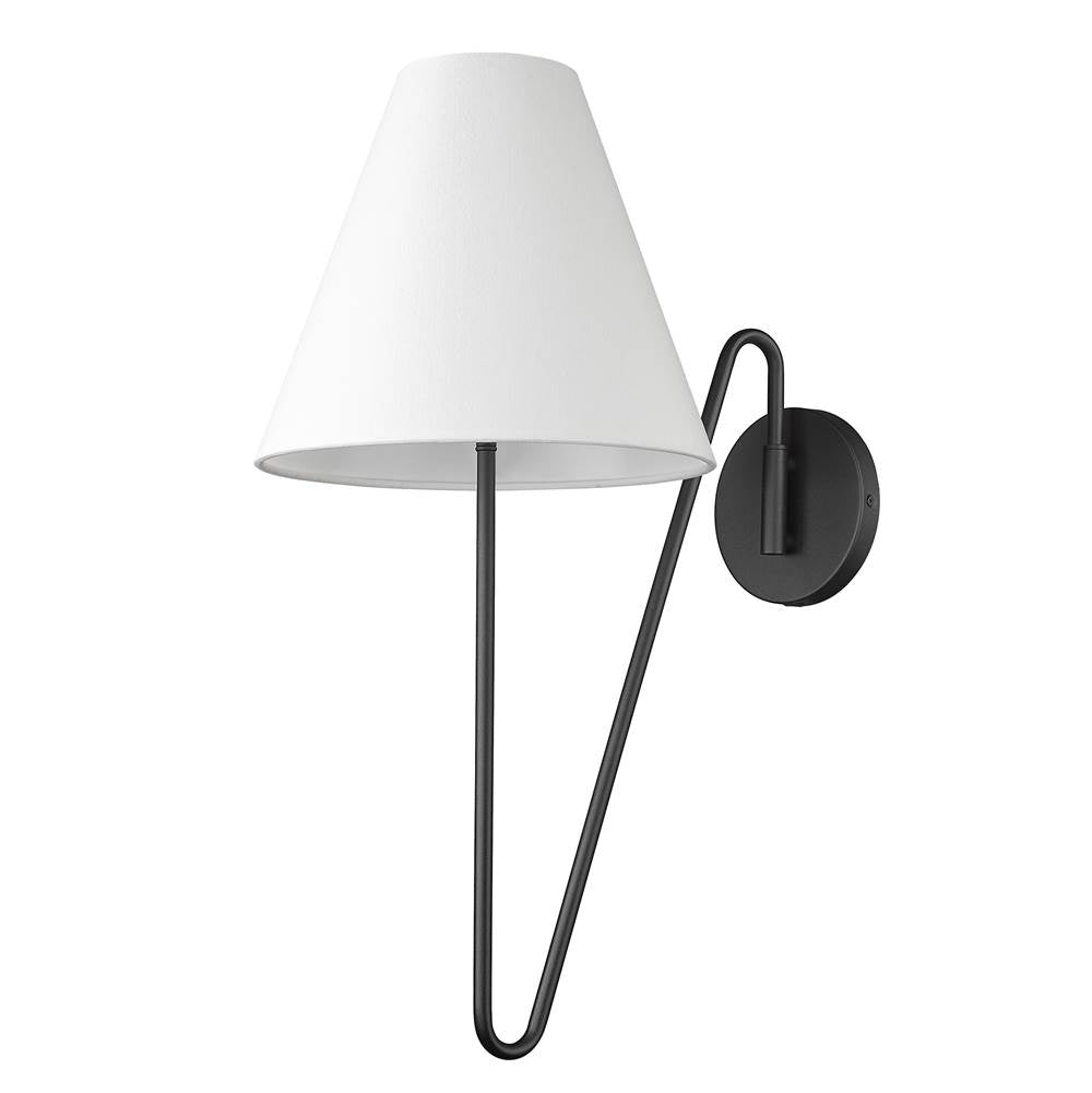 Golden Lighting 3690-A1W NB-IL Natural Black Yep By Golden Lighting Kennedy 1-light Swing Arm Wall Lamp In Natural Black Image 5