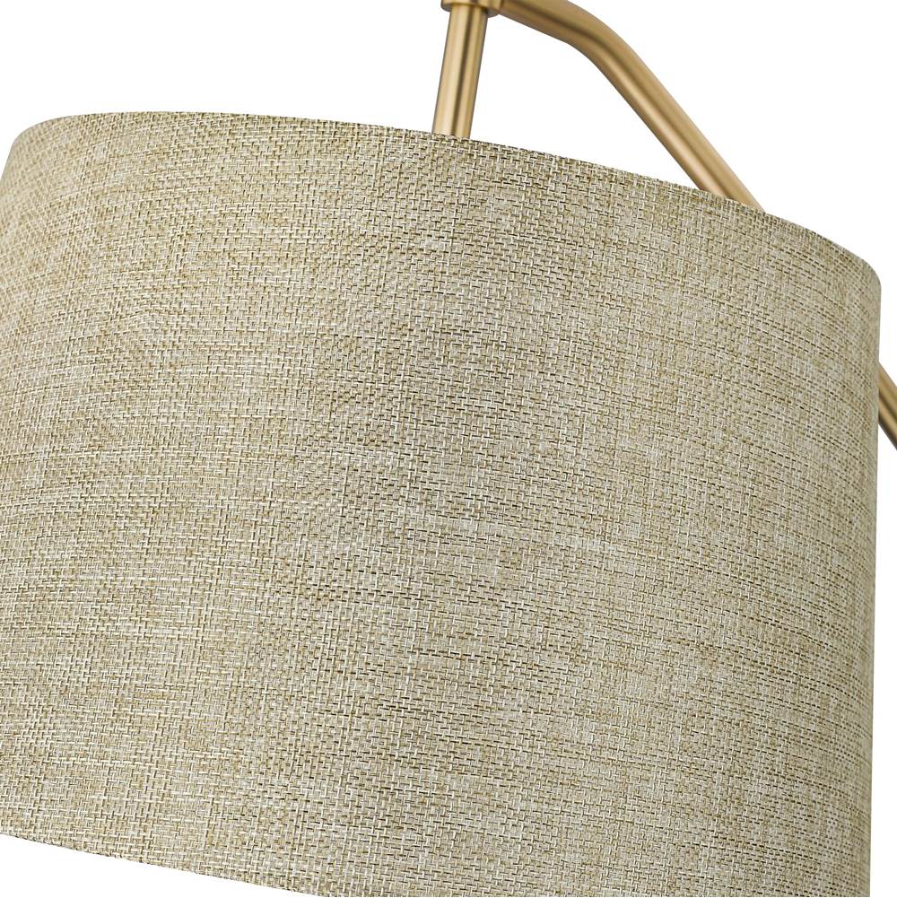 Golden Lighting 3694-A1W BCB-NS Brushed Champagne Brass Wry Lighting Ryleigh 1-light Swing Arm In Brushed Champagne Brass And Natural Sisal Shade Image 3