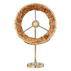 Golden Lighting 3694-A1W BCB-WSG Brushed Champagne Brass Wry Lighting Ryleigh 1-light Swing Arm In Brushed Champagne Brass And Woven Sweet Grass Image 5