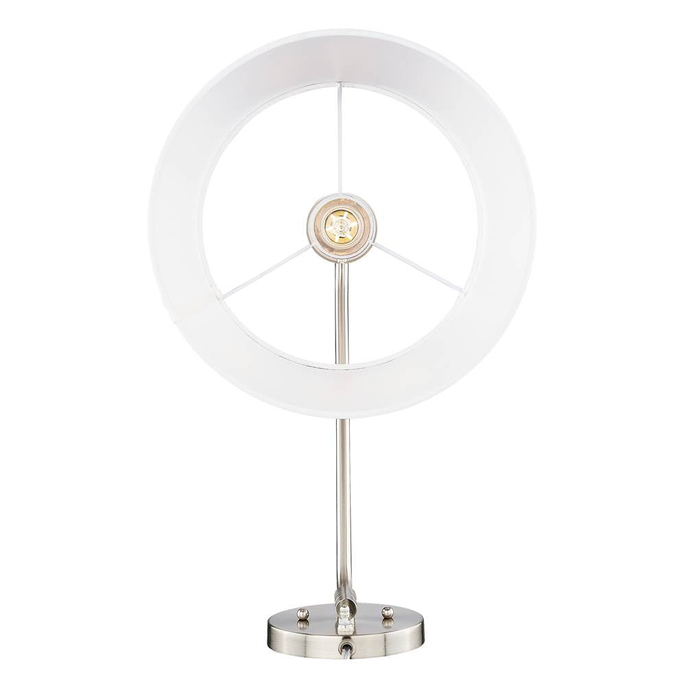 Golden Lighting 3694-A1W PW-MWS Pewter Wry Lighting Ryleigh 1-light Swing Arm Wall Lamp In Pewter And Modern White Shade Image 5