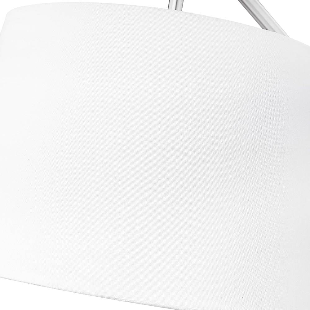 Golden Lighting 3694-A1W PW-MWS Pewter Wry Lighting Ryleigh 1-light Swing Arm Wall Lamp In Pewter And Modern White Shade Image 3