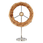 Golden Lighting 3694-A1W PW-WSG Pewter Wry Lighting Ryleigh 1-light Swing Arm Wall Lamp In Pewter And Woven Sweet Grass Shade Image 5