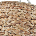 Golden Lighting 3694-A1W PW-WSG Pewter Wry Lighting Ryleigh 1-light Swing Arm Wall Lamp In Pewter And Woven Sweet Grass Shade Image 3