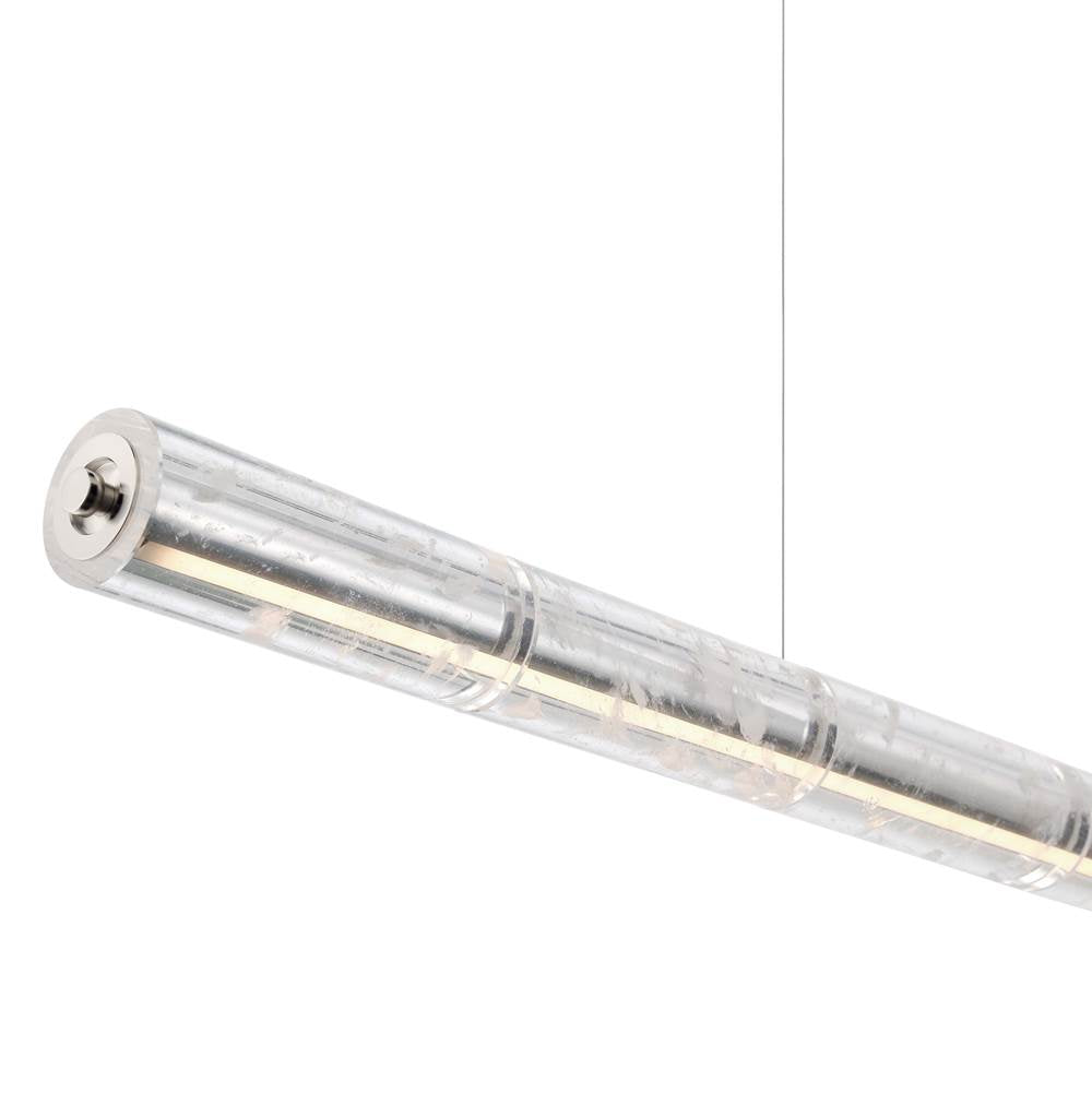 Golden Lighting 3726-LP64 PN-CY Polished Nickel Golden Lighting Crystallo Integrated Led Island Light In Polished Nickel Image 6