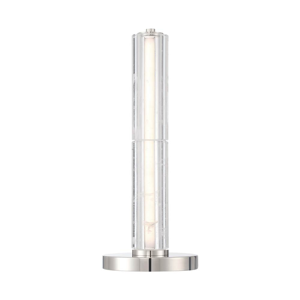 Golden Lighting Crystallo Golden Lighting Crystallo Integrated Led Table Lamp In Polished Nickel