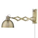 Golden Lighting 3824-A1W AB-AB Aged Brass Wry Lighting Hawthorn 1-light Swing Arm Wall Lamp In Aged Brass Image 5
