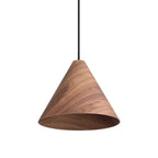 Golden Lighting 3988-13 DWA Dark Walnut Golden Lighting Conique 1-light 13in Pendant In Dark Walnut Image 1