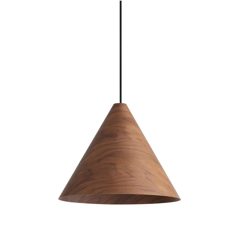 Golden Lighting 3988-18 DWA Dark Walnut Golden Lighting Conique 2-light Pendant In Dark Walnut Image 1