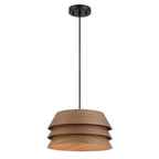 Golden Lighting Aalto Golden Lighting Aalto 1-light 6'' Pendant In Dark Walnut