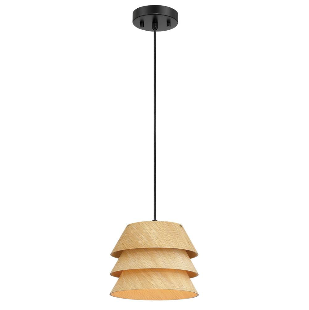 Golden Lighting Aalto Golden Lighting Aalto 1-light  Pendant In Light Walnut