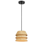 Golden Lighting Aalto Golden Lighting Aalto 1-light  Pendant In Light Walnut