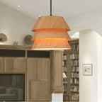 Golden Lighting 3990-9 LWA Light Walnut Golden Lighting Aalto 1-light  Pendant In Light Walnut Image 3