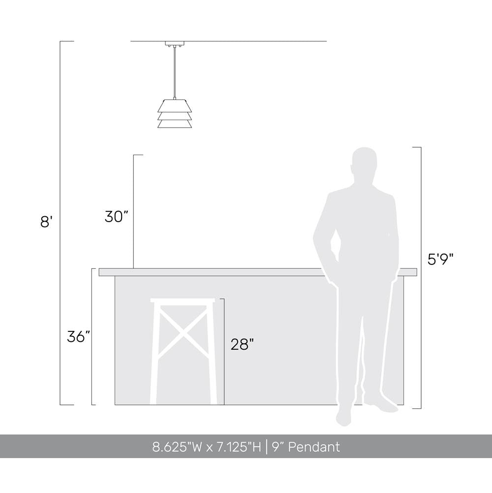 Golden Lighting 3990-9 LWA Light Walnut Golden Lighting Aalto 1-light  Pendant In Light Walnut Image 2