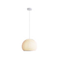 Golden Lighting 4017-14 SNY Matte White Golden Lighting Tela Integrated Led 14in Pendant In Sand Yellow Image 1