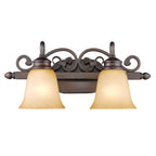 Golden Lighting 4074-2 RBZ Rubbed Bronze Wry Lighting Belle Meade 2-light Vanity In Rubbed Bronze Image 4