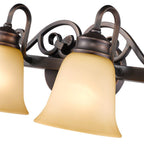 Golden Lighting 4074-2 RBZ Rubbed Bronze Wry Lighting Belle Meade 2-light Vanity In Rubbed Bronze Image 3