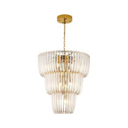 Golden Lighting Shahi Ziva By Golden Lighting Shahi 17-light Chandelier In Titanium Gold