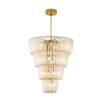 Golden Lighting Shahi Ziva By Golden Lighting Shahi 29-light Chandelier In Titanium Gold