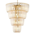 Golden Lighting 4285-29 TG Titanium Gold Ziva By Golden Lighting Shahi 29-light Chandelier In Titanium Gold Image 1