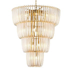 Golden Lighting 4285-29 TG Titanium Gold Ziva By Golden Lighting Shahi 29-light Chandelier In Titanium Gold Image 1