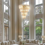 Golden Lighting 4285-29 TG Titanium Gold Ziva By Golden Lighting Shahi 29-light Chandelier In Titanium Gold Image 3