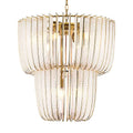 Golden Lighting 4285-9 TG Titanium Gold Ziva By Golden Lighting Shahi 9-light Chandelier In Titanium Gold Image 1