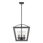 Golden Lighting Mercer Golden Lighting Mercer 3-light Pendant In Matte Black