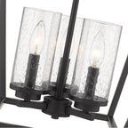 Golden Lighting 4309-3P BLK-BLK-SD Matte Black Golden Lighting Mercer 3-light Pendant In Matte Black Image 2