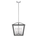 Golden Lighting 4309-3P BLK-SD Matte Black Golden Lighting Mercer 3-light Pendant In Matte Black And Chrome Accents Image 1