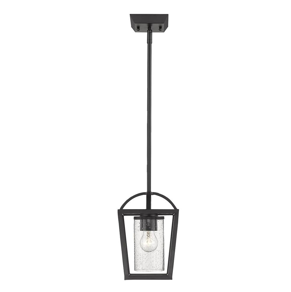 Golden Lighting Mercer Golden Lighting Mercer 1-light Pendant In Matte Black