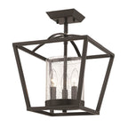 Golden Lighting 4309-M3 BLK-BLK-SD Matte Black Golden Lighting Mercer 3-light Chandelier In Matte Black Image 3