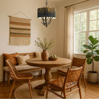 Golden Lighting 4500-3P ABI Antique Black Iron Wry Lighting Arboreal 3-light Pendant In Antique Black Iron Image 3
