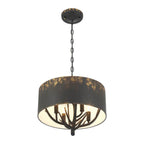 Golden Lighting 4500-4P ABI Antique Black Iron Wry Lighting Arboreal 4-light Pendant In Antique Black Iron Image 5