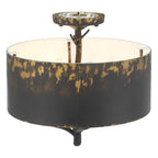 Golden Lighting 4500-4SF ABI Antique Black Iron Wry Lighting Arboreal 4-light Semi-flush Mount In Antique Black Iron Image 4