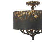 Golden Lighting 4500-4SF ABI Antique Black Iron Wry Lighting Arboreal 4-light Semi-flush Mount In Antique Black Iron Image 5