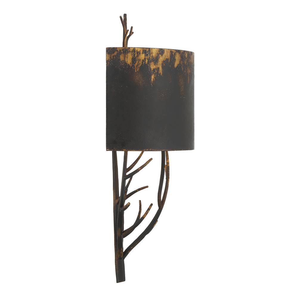 Golden Lighting 4500-WSC ABI Antique Black Iron Wry Lighting Arboreal 2-light Wall Sconce In Antique Black Iron Image 5