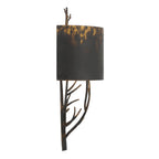 Golden Lighting 4500-WSC ABI Antique Black Iron Wry Lighting Arboreal 2-light Wall Sconce In Antique Black Iron Image 5