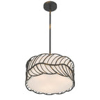 Golden Lighting 4501-3P ABI Antique Black Iron Wry Lighting Simbolo 3-light Pendant In Antique Black Iron Image 6