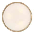 Golden Lighting 4501-3SF AM Almond Wry Lighting Simbolo 3-light Semi-flush Mount In Almond Image 6