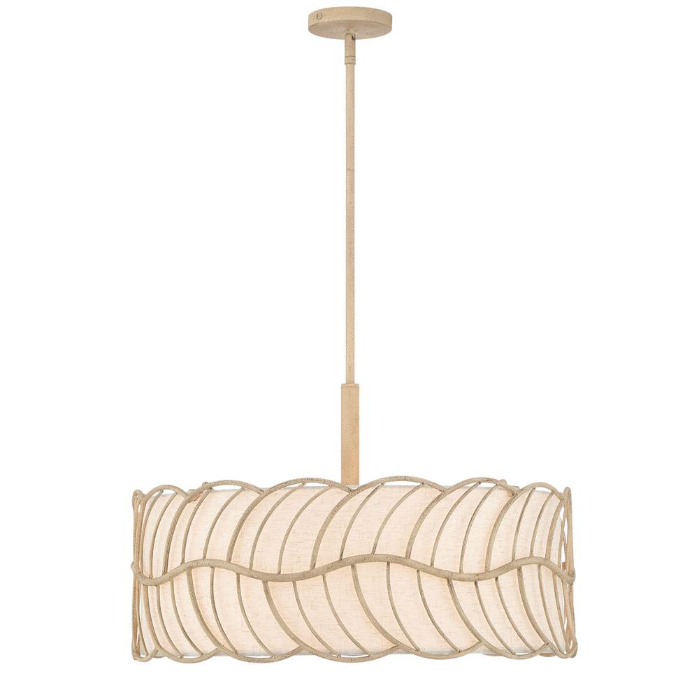 Golden Lighting Simbolo Wry Lighting Simbolo 5-light Pendant In Antique Black Iron
