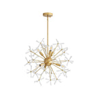 Golden Lighting 4502-24 GLD Matte Gold Wry Lighting Dandelion 6-light Pendant In Matte Gold Image 4