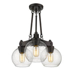 Golden Lighting 4855-SF RBZ-SD Rubbed Bronze Golden Lighting Galveston 3-light Semi-flush Mount In Rubbed Bronze Image 2