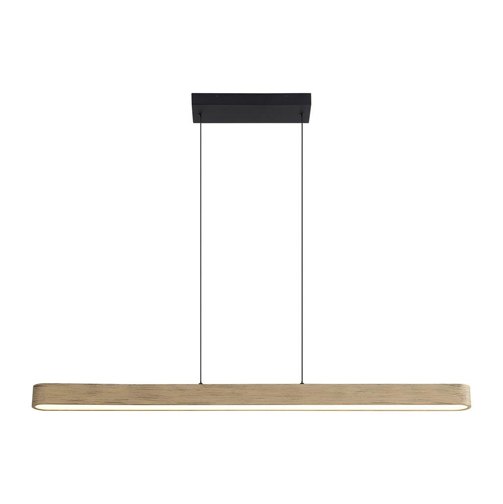 Golden Lighting Silva Wry Lighting Silva Integrated Led Pendant In Driftwood