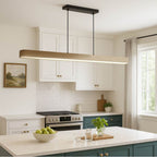 Golden Lighting 4962-48 DW Driftwood Wry Lighting Silva Integrated Led Pendant In Driftwood Image 3