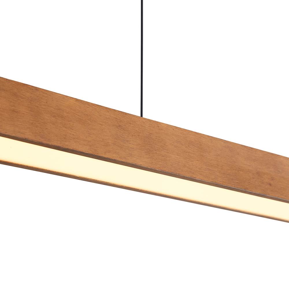 Golden Lighting 4962-48 WA Walnut Wry Lighting Silva Integrated Led Pendant In Walnut Image 4
