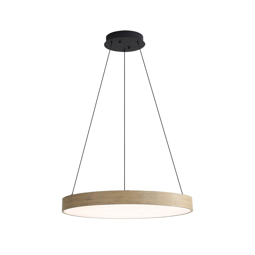 Golden Lighting 4963-24 DW Driftwood Wry Lighting Anello Integrated Led Pendant In Driftwood Image 1