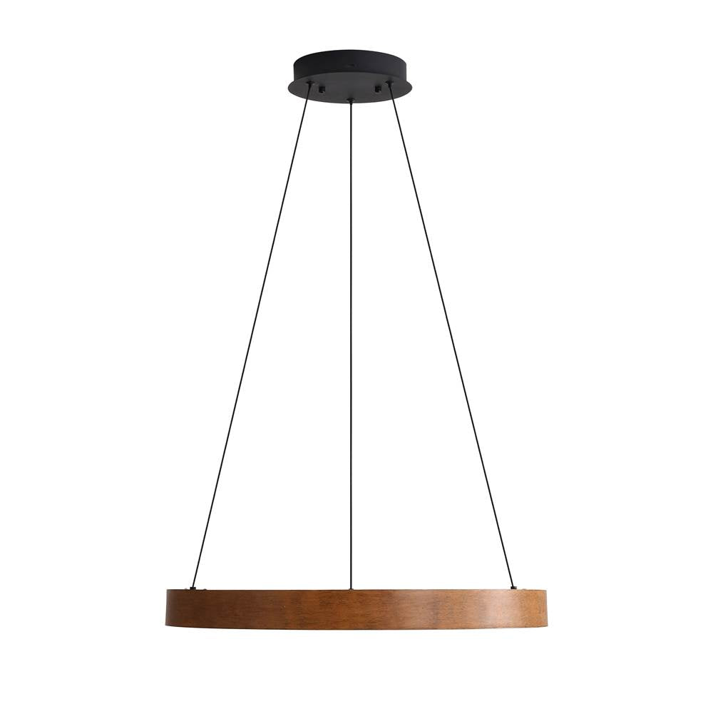 Golden Lighting Anello Wry Lighting Anello Integrated Led Pendant In Driftwood