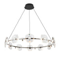 Golden Lighting 5028-12 CH Chrome Ziva By Golden Lighting Celestia 12-light Integrated Led Chandelier In Chrome Image 1