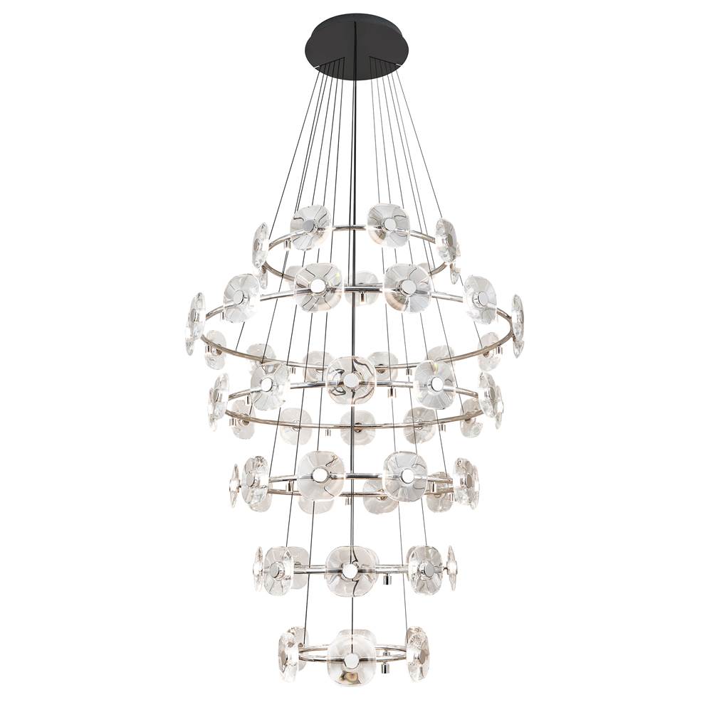 Golden Lighting 5028-59 CH Chrome Ziva By Golden Lighting Celestia 59-light Integrated Led Chandelier In Chrome Image 1